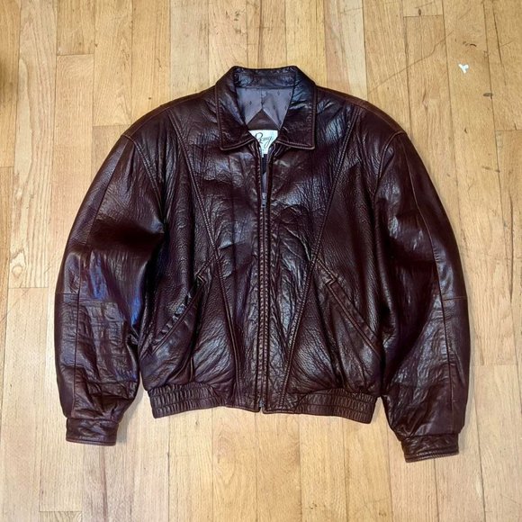 Crazy Vintage Made in Los Angeles 70/80's cropped leather jacket in prestine con - Picture 1 of 7